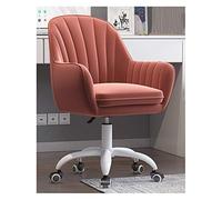 Ergonomic Swivel Desk Chair - Adjustable Mid Back Rolling Stool, Comfortable Study Seat for Home Office and Living Room