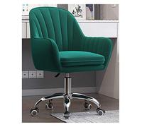 Ergonomic Swivel Desk Chair - Adjustable Mid Back Rolling Stool, Comfortable Study Seat for Home Office and Living Room