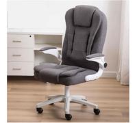 Ergonomic Swivel Office Chair with Lumbar Support, Comfortable Rolling Desk Chair for Home/Office, Adjustable Folding Armrests, Ideal for Task & Executive Use