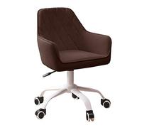 Ergonomic Swivel Office Chair with Lumbar Support, Comfortable Thick Seat Cushion Mid Back Computer Desk Chair for Home & Office Use
