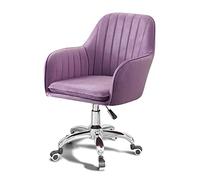 Ergonomic Swivel Office Chair with Velvet Upholstery and Metal Base for Comfortable Home and Workspace Seating