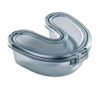 Ergonomic Teeth Appliance Organized for Secure and Clean Storage of Brace and Guards for Travel Or Home Use Invisible Aligner Case
