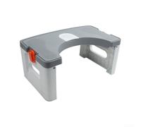 Ergonomic Toilet Step Stool 40x17x21cm Grey(Grey)