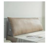Ergonomic Triangular Headboard Pillow, Backrest Support Wedge Cushion With Removable Cover, Breathable Lumbar Bolster Pillow For Bed And Sofa(Brown,60cm)