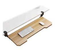 Ergonomic Under Desk Keyboard AdjustableMouse & Keyboard Extender 20kg Capacity Easy Installation Arm SupportSpaceSaving CWalnut Finish for Ultimate Comfort