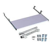 Ergonomic Under Desk Keyboard Tray with Armrest Shelf, Easy Installation Desk Extender for Comfortable Typing and Gaming in Home Office