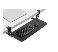Ergonomic Under-Desk Keyboard Tray with Sturdy C-Clamp Adjustable Slide-Out Keyboard Drawer for Home Office and School - Space-Saving Solution