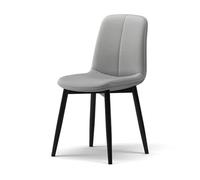 Ergonomic Upholstered Accent Chair with Curved Backrest - Comfortable Seating for Living Room, Office, Dining, and Kitchen