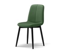 Ergonomic Upholstered Accent Chair with Curved Backrest - Comfortable Seating for Living Room, Office, Dining, and Kitchen