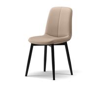 Ergonomic Upholstered Accent Chair with Curved Backrest - Comfortable Seating for Living Room, Office, Dining, and Kitchen