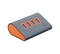 Ergonomic USB Hub 4 Ports Fast 10Gbps Transmission Aluminum Alloy for Laptop Hard Drive USB Hub for Laptop