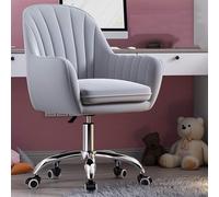 Ergonomic Velvet Office ChairAdjustable Height Desk Chair with Castors Supports 200kg Stylish Green Comter Chair for Home & Office Use