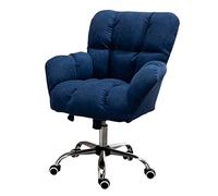 Ergonomic Velvet Office Desk Chair - Adjustable Swivel Upholstered Chair for Home Living Room Bedroom Office Vanity Study - Comfort & Style in One