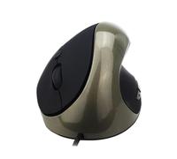 Ergonomic Vertical Mouse,USB Vertical Wired Mouse with Wired Ergonomic Vertical Mouse with 3 DPI Modes and 6 Buttons for Laptop, PC, and Desktop Computers (Gray)