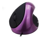 Ergonomic Vertical Mouse,USB Vertical Wired Mouse with Wired Ergonomic Vertical Mouse with 3 DPI Modes and 6 Buttons for Laptop, PC, and Desktop Computers (Purple)