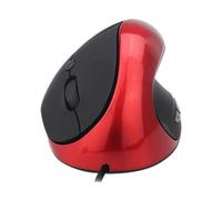 Ergonomic Vertical Mouse,USB Vertical Wired Mouse with Wired Ergonomic Vertical Mouse with 3 DPI Modes and 6 Buttons for Laptop, PC, and Desktop Computers (Red)