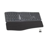 Ergonomic Wireless Keyboard with Multiple Ports for Windows and Android with PT Layout