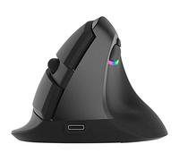 Ergonomic Wireless Vertical Mouse - Upgraded Silent Design, 2.4G Dual Mode, Built-in Rechargeable Optical Mouse for Laptop and PC