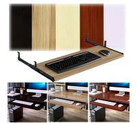 Ergonomic Wooden Keyboard Tray Adjustable Desk Extender 54/60/70 x 27 cm (5 Colors) Ball Bearing Keyboard Holder for Comfortable Computer Use