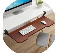 Ergonomic Wooden Keyboard Tray, Adjustable Under Desk Slide-Out Drawer, C-Teak Storage Shelf, 75x25cm Desk Extender for Better Comfort and nization