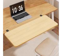 Ergonomic Wooden Keyboard Tray - Desk Extender No Drill 04.70 * 20cm - Enhance Workspace Improve ComfortKeyboard Slide-Out for Home & Office