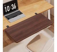 Ergonomic Wooden Keyboard Tray No Drill Desk Extension 60x20cm Keyboard Slide-Out Desk Extender for Home Office Enhance Workspace Comfort and Efficiency