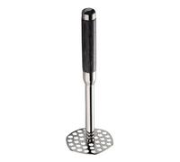 Ergonomic Wooden Long Handle Stainless Steel Potato Masher for Mashing of Potatoes Tomatoes and Avocados Long Handle Masher