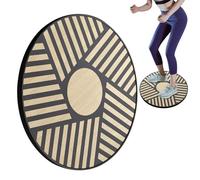 Ergonomic Wooden Oscillating Bank - Non-slip Stability Training Deck | Balance Board For Adults, Basic Strength Trainer For Seniors, Athletes, Perfect For The