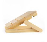 Ergonomic Wooden Sauna Pillow for Ultimate Back and Head Support, Premium Sauna Accessory for Spa and Wellness Relaxation, Natural Wood Headrest, 37x34cm
