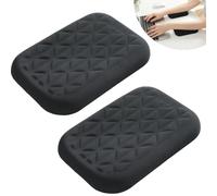 Ergonomic Wrist & Elbow Rest Pad for Desk (2, Black, 16 * 11cm)