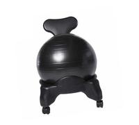 Ergonomic Yoga Ball Chair for Office, Improves Posture Seating with Wheel, for Gyms Workers Teachers Home(Black)