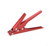 Ergonomic Zip Tie Tool with Non-Slip Grip Red | Fits 2.4-9mm ties, carbon steel , -hand operation, secure fastening, clean flush cut