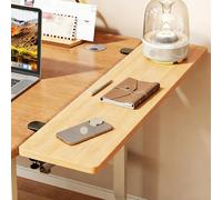 Ergonomics Desk Extender Tray, 35.4x9.8 Punch-Free Clamp on, Foldable Keyboard Drawer Tray, Table Mount Arm Wrist Rest Shelf, Computer Elbow Arm Support