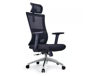 Ergonomics Office Chair Adjustable Headrests and Lumbar Support High Back