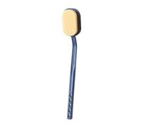 Ergonomics Plastic Back Scrubber for Shower with Curved Long Handle Detachable Back Scrubber Bath Brush for Men Women Elder Easy to Lather(Blu)
