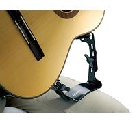 Ergoplay Guitar Support Michael Tröster Left-Handed - Ergonomic Playing aid for Classical Guitar - Height and tilt Adjustable - with Suction Cups and Protective Films - for Tall Players - Black