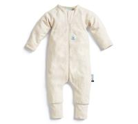 ergoPouch 100% GOTS Layers Long Sleeve Babygrow - 1 TOG Oatmeal in Beige | Size: 0-3 m ergoPouch Beige 0-3 m