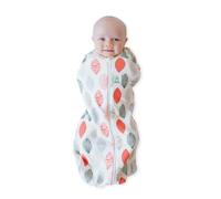 ergoPouch Cocoon Swaddle Sack 0.2 TOG - Baby Sleep Sack, Gentle Snug Fit Helps Calm Startle Reflex, Ideal for Arms In/Out Sleeping, Soft Breathable Fabric for Better Sleep (Blush Leaf, 0-3 Months)