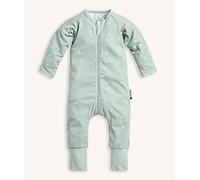 ergoPouch Long Sleeve Romper 0.2 TOG - Slim-Fit Baby Pajamas & Sleep Layer with Front Zip, Breathable & Durable for Safe Sleep, Made for Layering Under Swaddles or Sleep Sacks (1 Year, Sage)