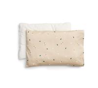 ergoPouch Organic Toddler Pillow and Cover - Low-Profile 1" Design for Proper Neck Alignment, Soft & Durable GOTS-Certified Cotton, Machine Washable, Breathable & Gentle on Skin (Daisy Sprinkle)