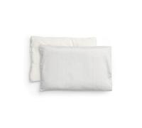 ergoPouch Organic Toddler Pillow and Cover - Low-Profile 1" Design for Proper Neck Alignment, Soft & Durable GOTS-Certified Cotton, Machine Washable, Breathable & Gentle on Skin (Midnight Stripe)