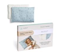 ergoPouch Organic Toddler Pillow with Case, Low-Profile Design | 3cm Thickness Supports Proper Neck Alignment, Ages 2-4, Machine Washable, Breathable & Gentle on Skin, Dragonflies