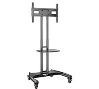 Ergosolid TV Cart TV Stand with Caster Swivel Foot and Height Adjustable from 32 to 70 Inches VESA Max 600 x 400 mm Max Capacity 45.5 kg AVA1500B-2020