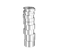 Ergotec 1 1/8' Inch Bicycle Alloy Headset Spacer Stacker BMX Silver / Black