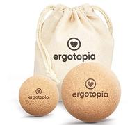 Ergotopia Fascia ball made of antibacterial and durable cork, environmentally friendly massage ball for targeted self-massage of trigger points and tension