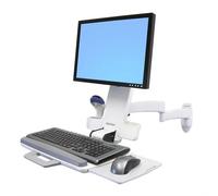 Ergotron 200 Series Combo Arm. Maximum weight capacity: 8.2 kg Maximum screen size: 61 cm (24") Minimum VESA mount: 75 x 75 mm Maximum VESA mount: 100 x 100 mm. Tilt angle range: -30 - 30. Product col