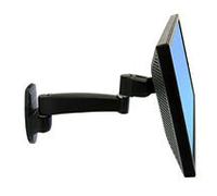 Ergotron 200 Series Wall Mount Arm, 1 Extension 61 cm (24") Black