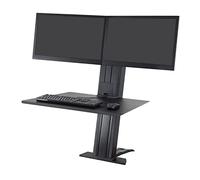 Ergotron 33-407-085 WorkFit-SR Dual Sit-Stand Workstation, Black