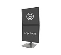 Ergotron DeskStand DS100 - Stand for 2 LCD displays - aluminium, steel - black - screen size: up to 27"