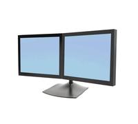 Ergotron DS Series DS100 Dual Monitor Desk Stand Horizontal. Maximum weight capacity: 14 kg Maximum screen size: 61 cm (24") Minimum VESA mount: 75 x 75 mm Maximum VESA mount: 100 x 100 mm. Product co